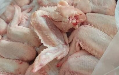 Asas de frango congeladas